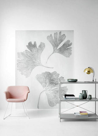 Gingko Grey Wallpaper
